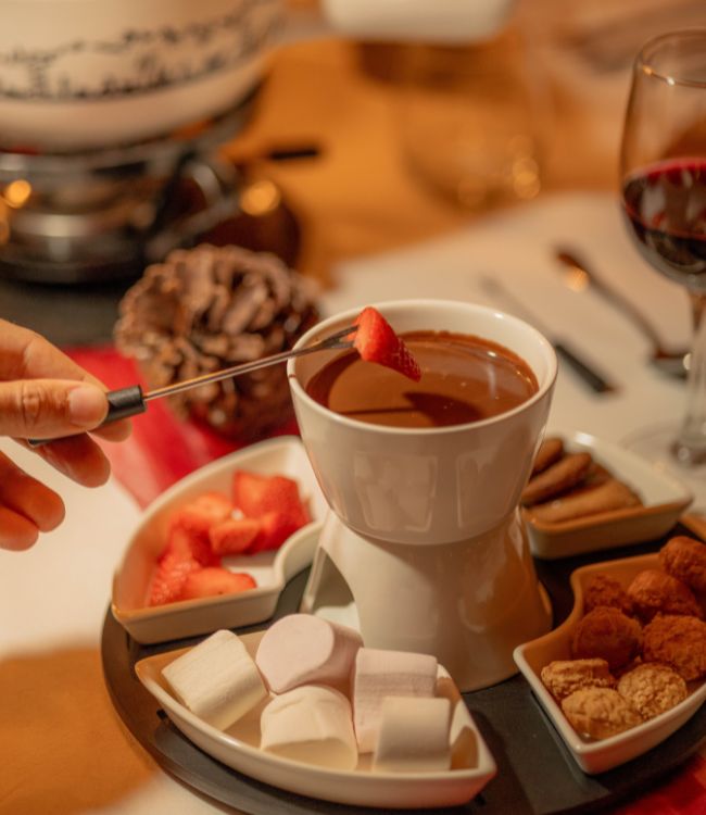 Valrhona chocolate fondue